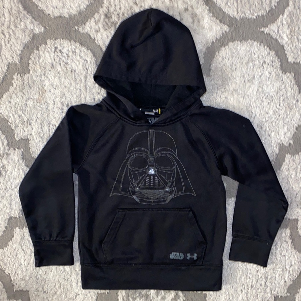 Under Armour Star Wars Darth Vader Black Hoodie Boys Size 4
